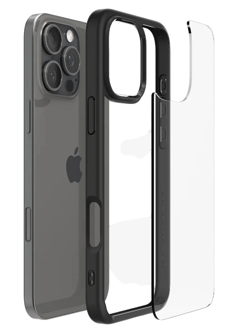 Накладка Spigen Ultra Hybrid для iPhone 16 Pro, Matte Black (ACS08125). Фото 4