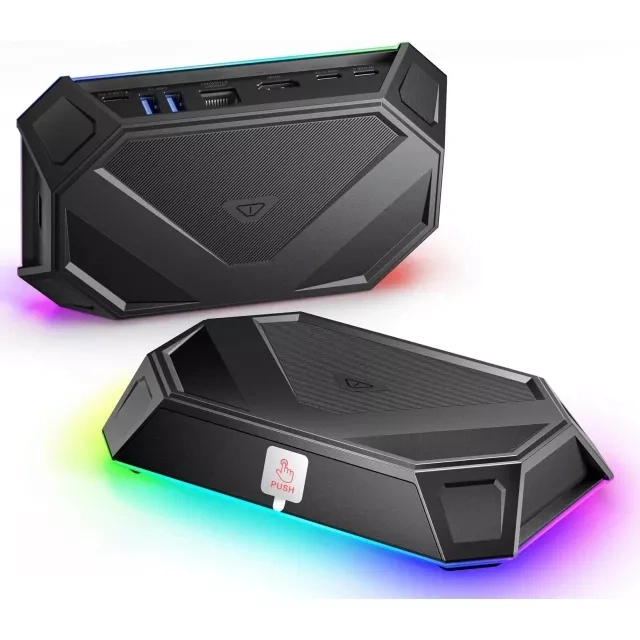 Док-станция Jsaux HB0801 для Steam Deck 8 in 1 RGB Docking Station. Фото 1