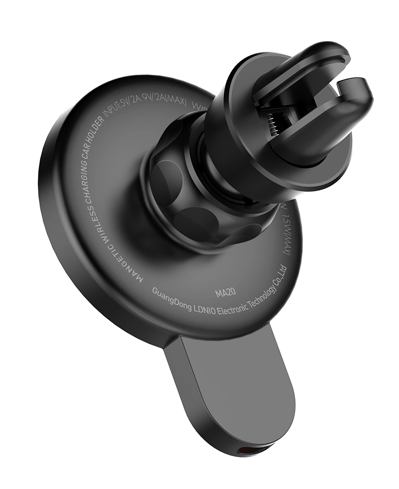 Держатель с беспроводной зарядкой LDNIO 15W Magnetic Wireless Charging (MA20). Фото 2