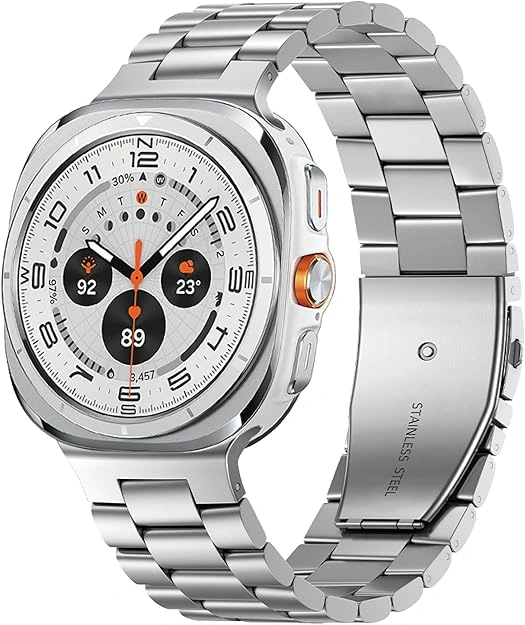 Ремешок для Samsung Galaxy Watch Ultra Metal Block, Silver. Фото 1