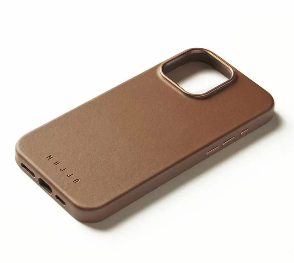 Накладка Mujjo Leather Case With MagSafe для iPhone 16 Pro, Tan (MUJJOCL051TN). Фото 3