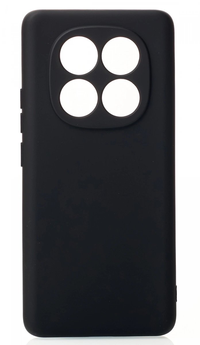 Накладка Silicone Case для Redmi Note 14 Pro 4G, Чёрная. Фото 1