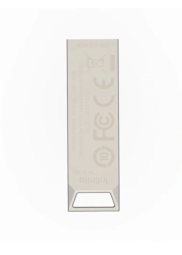 Накопитель Wiwu Infinite USB 2.0 Flash Drive 128Gb, Silver (Wi-FD002). Фото 3