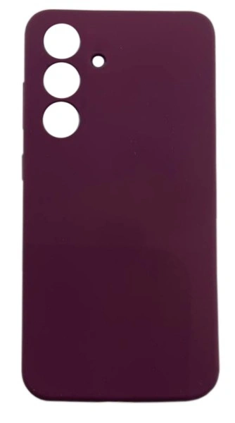 Накладка Silicone Case Logo для Samsung Galaxy S24, Винная . Фото 1