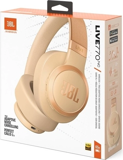 Беспроводные наушники JBL Live 770NC, Золотые. Фото 8