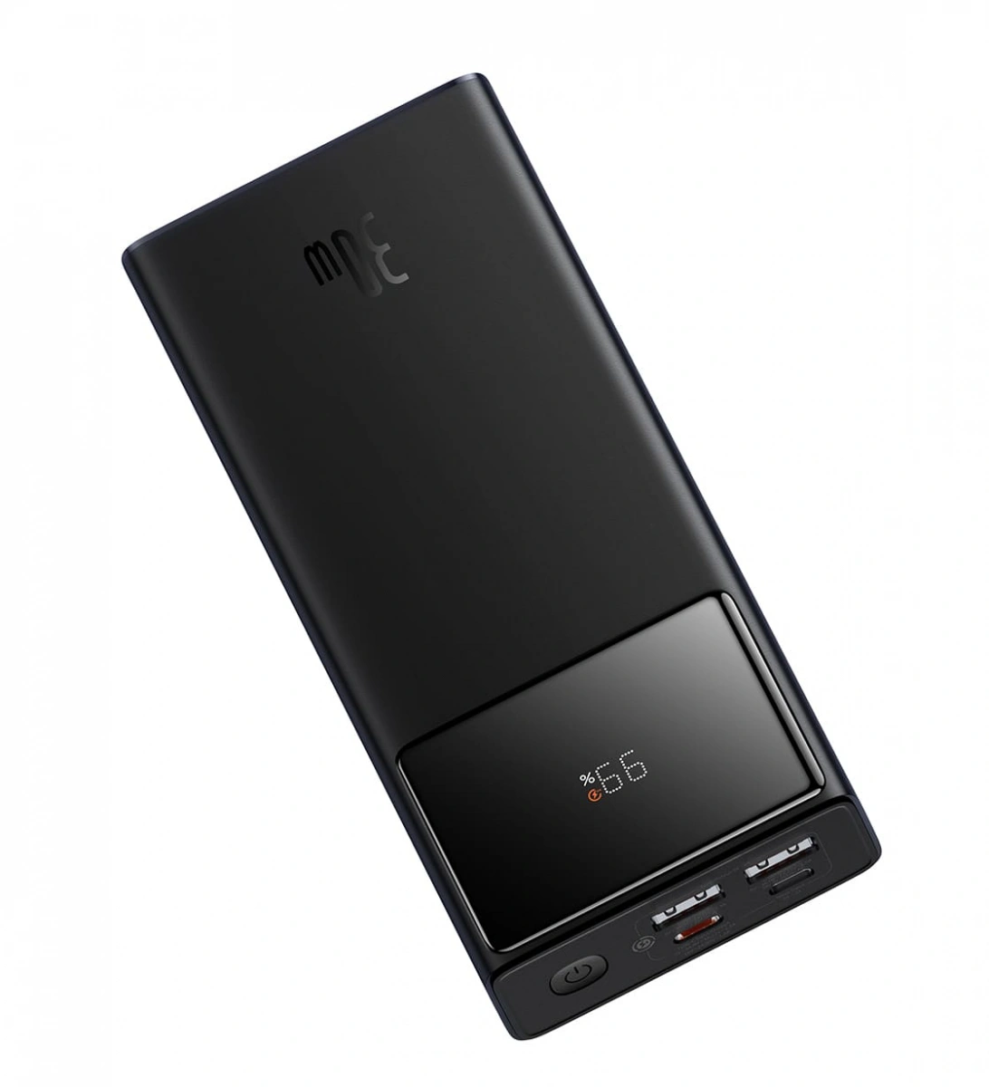 Внешний аккумулятор Baseus Star-Lord Digital Display Fast Charging Power Bank 20000mAh 30W с кабелем, Чёрный (P10022904113-00). Фото 4