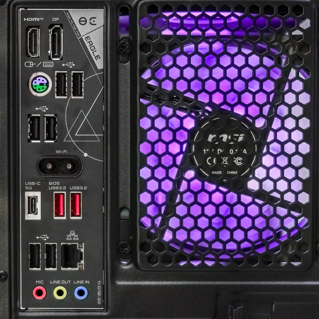 Системный блок CORE X (320R Ryzen 5 7500F, 32Gb DDR5, RTX5060 Ti, SSD 1Tb M.2, Gigabyte B650, 750Вт). Фото 4