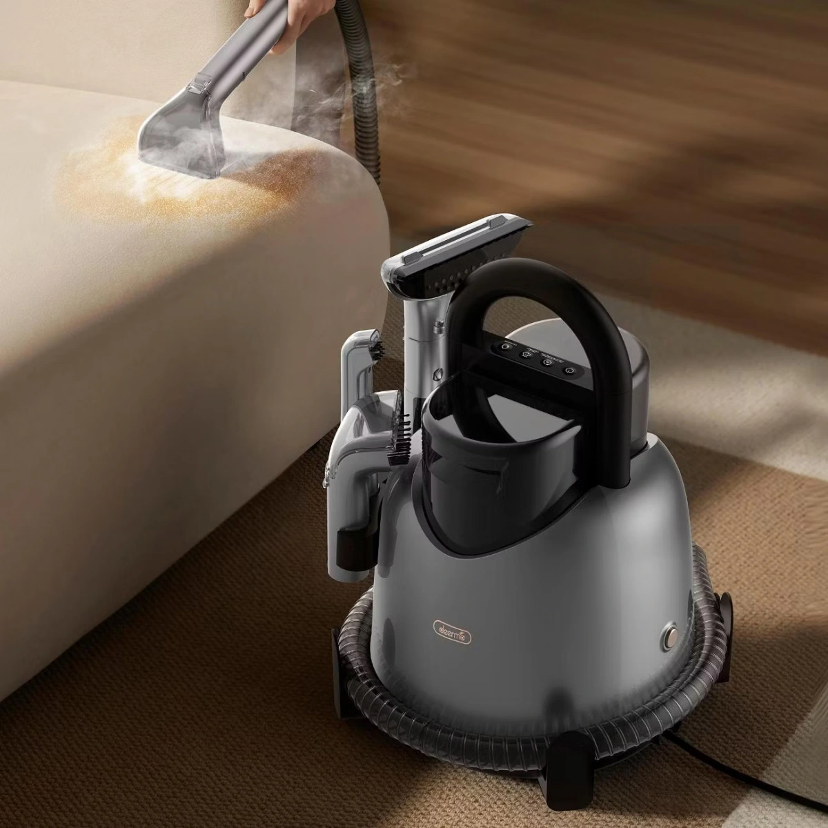 Моющий пылесос для химчистки мебели Deerma DEM-BY700, Зелёный. Фото 5