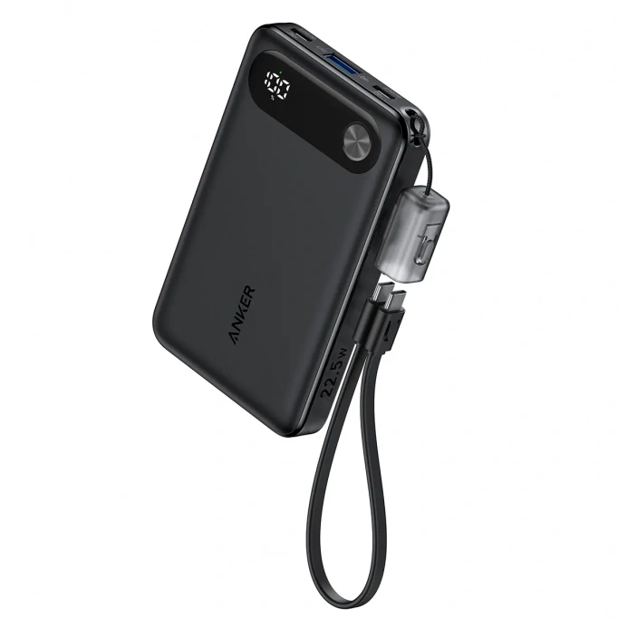 Внешний аккумулятор Anker 10000mAh 22.5W, Black (A1257P11)