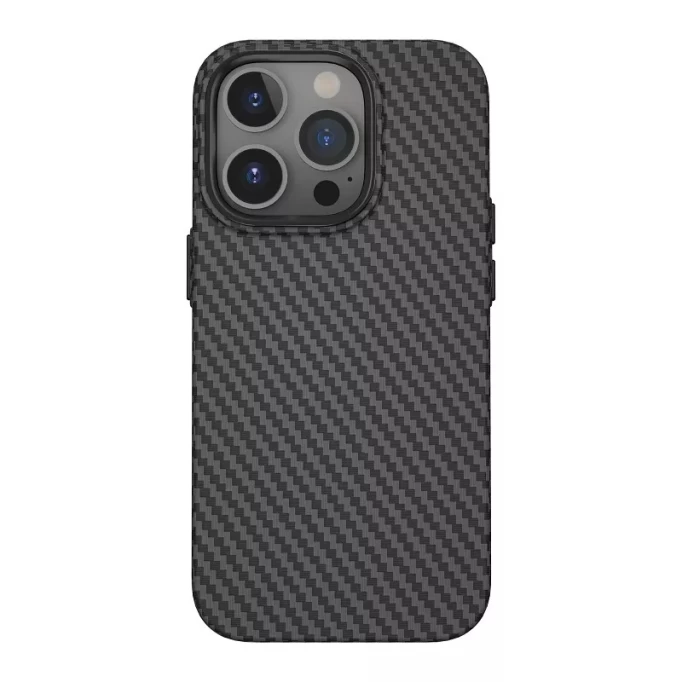 Накладка Wiwu Carbon with MagSafe для iPhone 14 Pro Max, Чёрная LCC-107