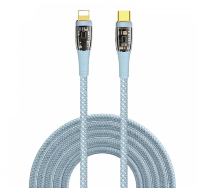 Кабель Wiwu Type-C to Lightning Cable 1.2м TM01, Синий