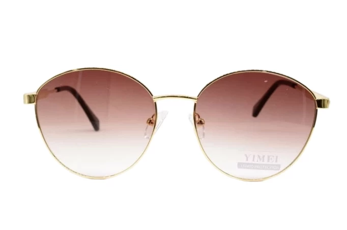 Солнцезащитные очки Yimei 2311 (C8-24) 58 22-135, Золотистый, коричневый