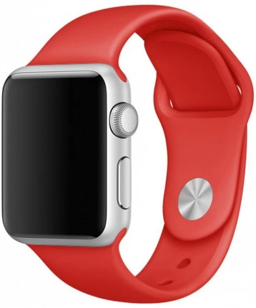 Ремешок для Apple Watch 38/40/41 мм силикон, Красный