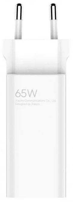 Сетевое зарядное устройство XiaoMi 65W GaN Charger (Type-A + Type-C), Белое (BHR5515GL)