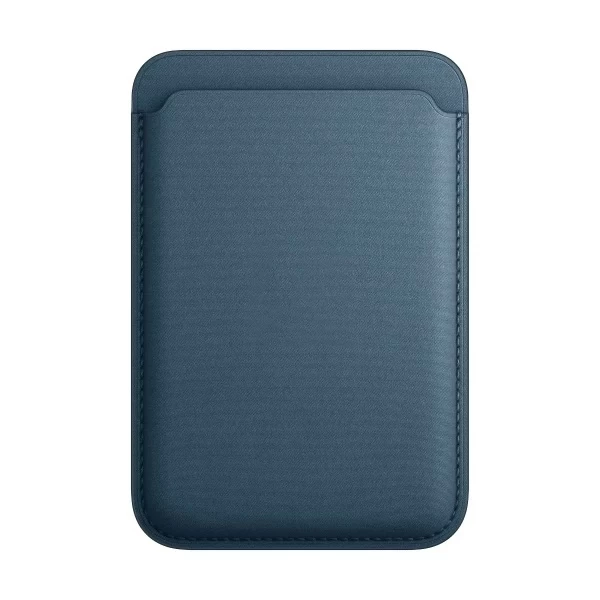 Магнитный бумажник Fine Woven Wallet MagSafe для iPhone, Pacific Blue