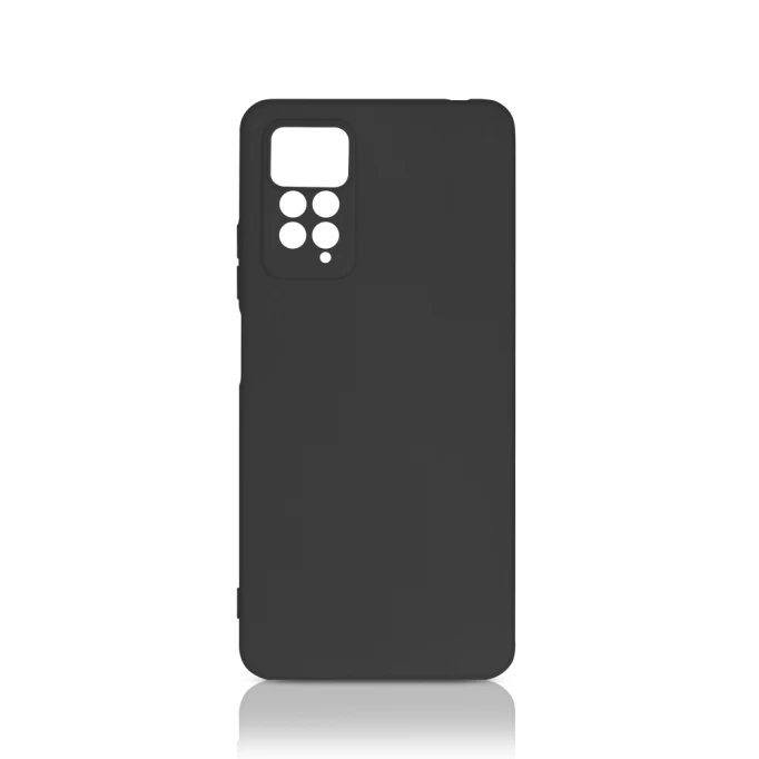 Накладка Silicone Case Logo для XiaoMi Redmi Note 11 Pro, Чёрная