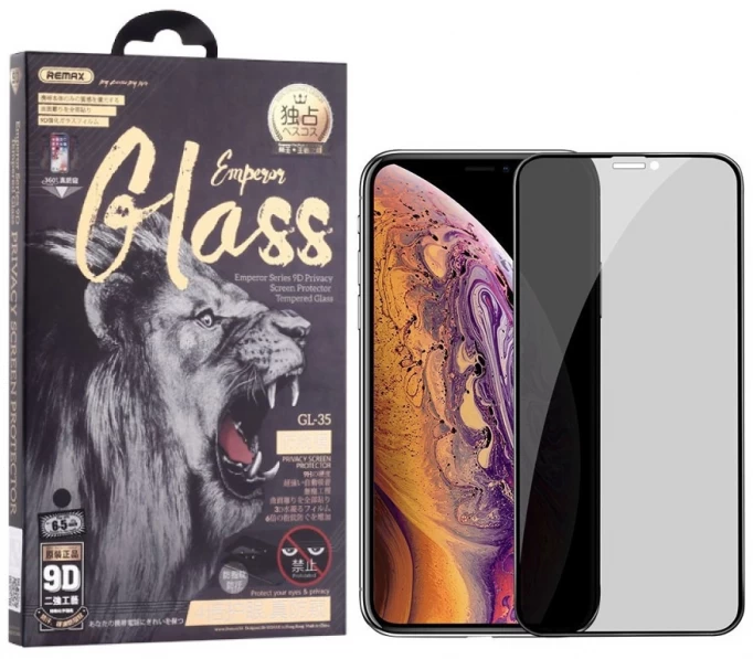 Защитное стекло Remax GL-35 Anti-Spy для iPhone 11 / iPhone XR, Чёрное