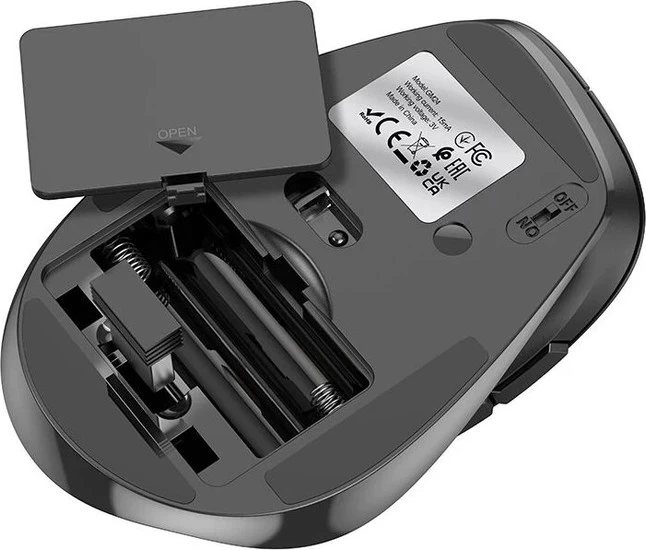 Мышь беспроводная Hoco GM24 Business, Bluetooth V3.0+5.2, 800-1600dpi, 2,4G, Чёрная