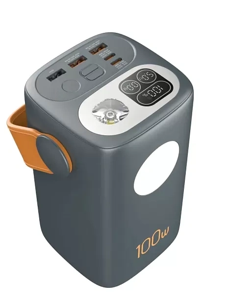 Внешний аккумулятор GRNOE Protable Powerbank 60000 mAh 100w c60, Чёрный