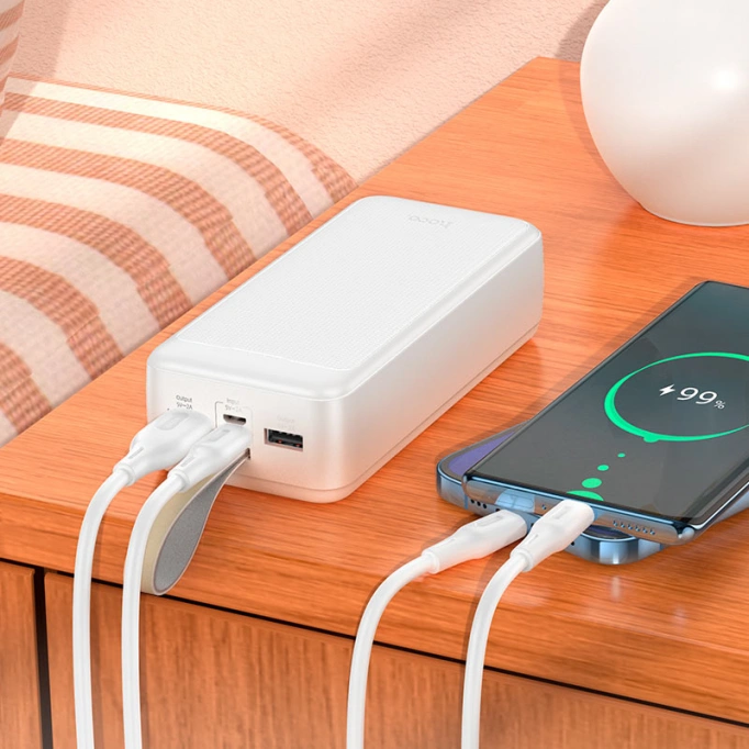 Внешний аккумулятор Hoco J111B Smart PD30W 30000 mah, White