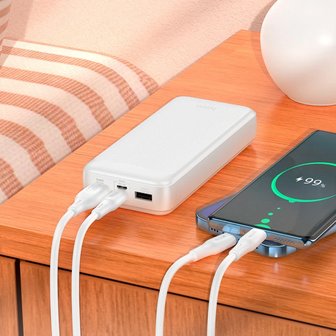 Внешний аккумулятор Hoco J111A Smart charge 20000mAh, White